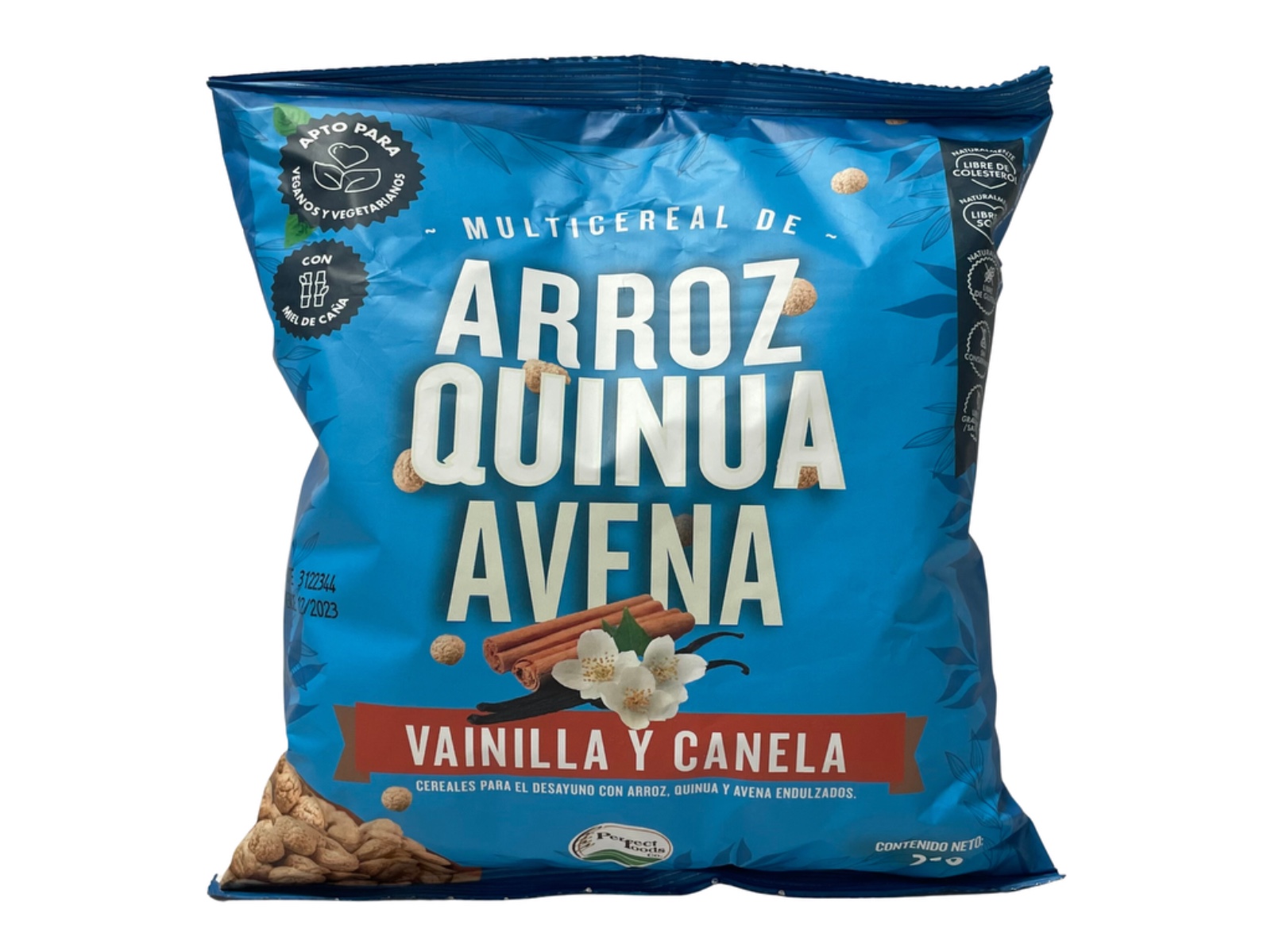 cereal vainilla azul