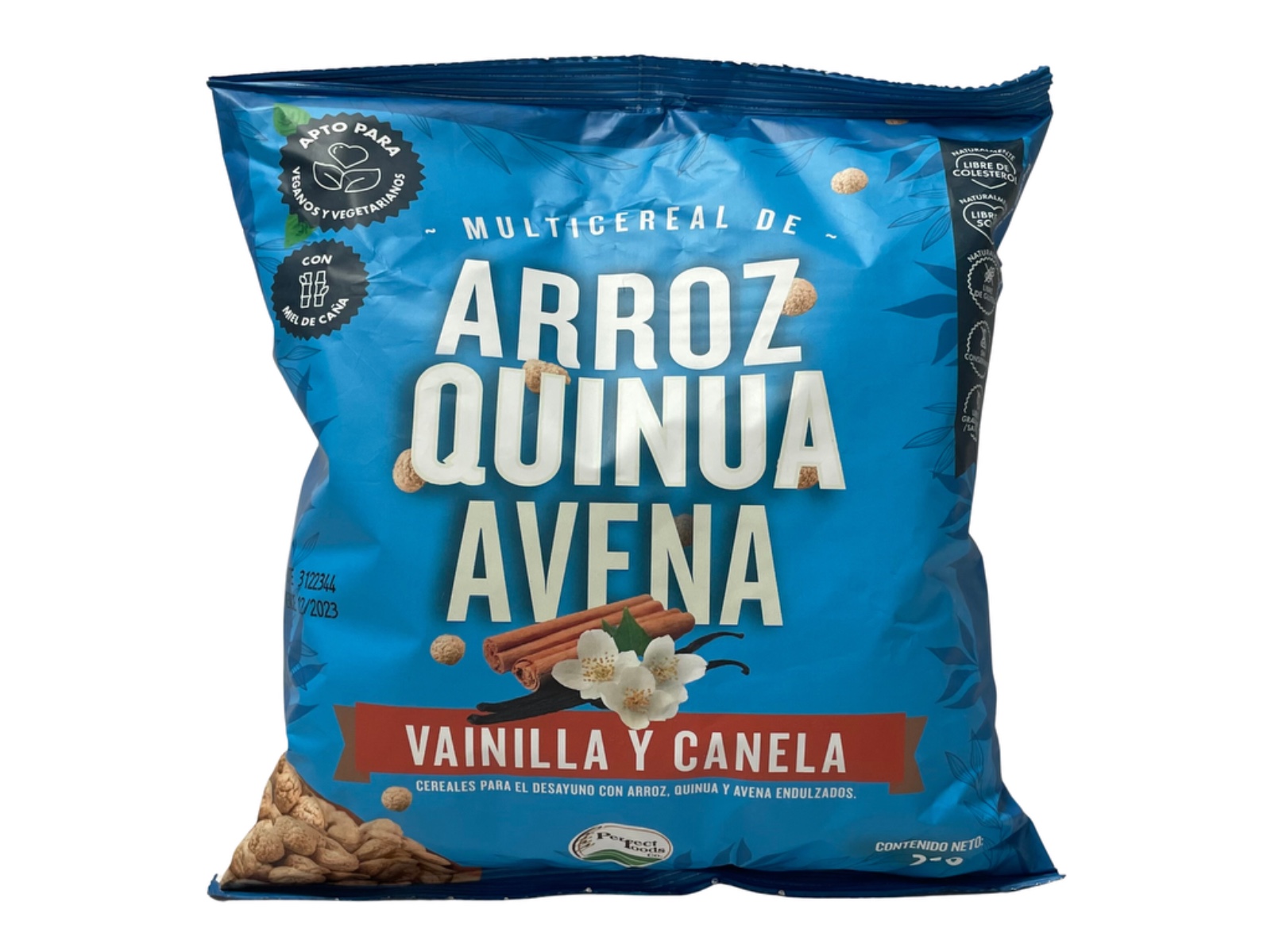 cereal vainilla azul